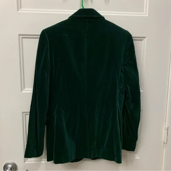 Vintage Koret Made in USA Dark Emerald Velvet Blazer - Picture 7 of 8